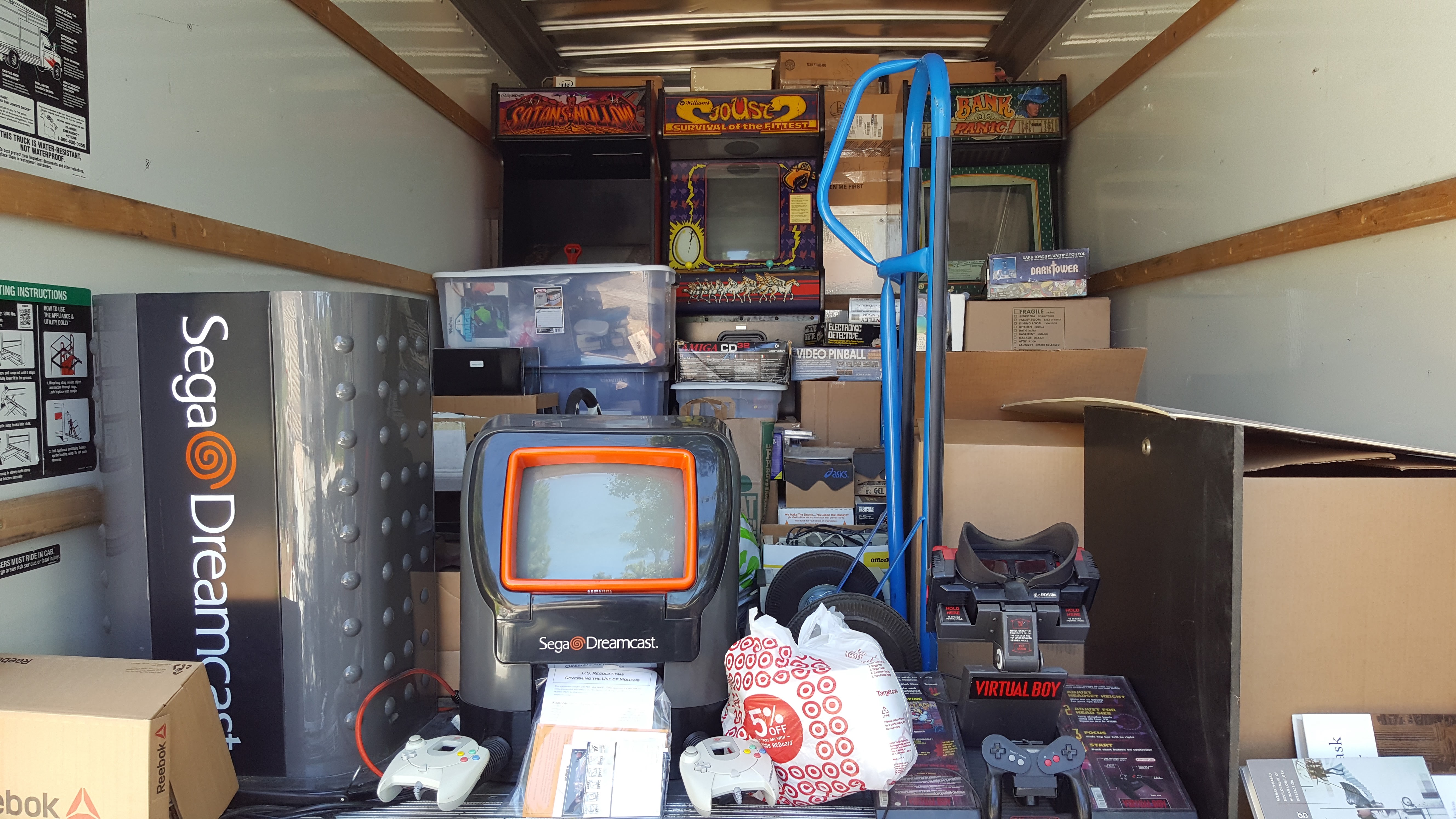The truck before unloading